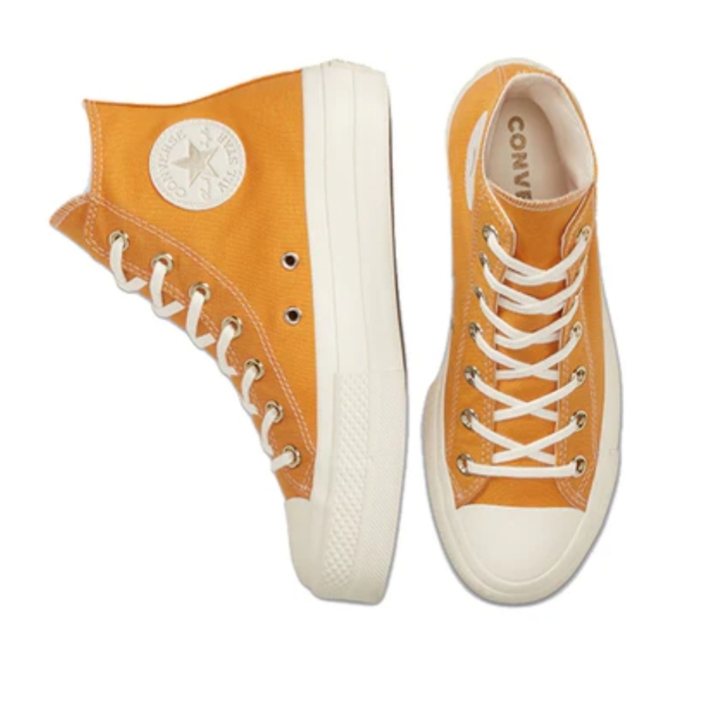 Converse Platform Hi Top in Gold Sunflower